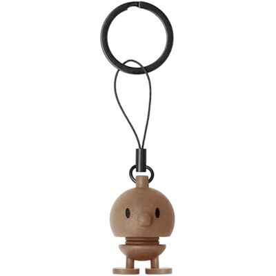 Hoptimist Bumble sleutelhanger, chocoladebruin, 1,5 x 3 cm, modern Hoptimist Bumble sleutelhanger, chocoladebruin, 1,5 x 3 cm, modern