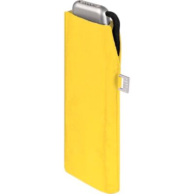 Doppler Zakparaplu van koolstofstaal, effen, praktisch formaat, licht, 22 cm, Helder geel Doppler Zakparaplu van koolstofstaal, effen, praktisch formaat, licht, 22 cm, Helder geel