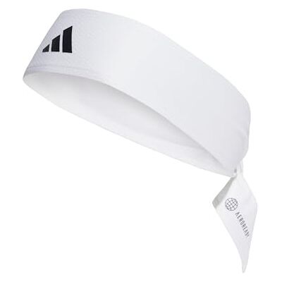 Adidas Uniseks Aeroready tennisband, wit/zwart, M Adidas Uniseks Aeroready tennisband, wit/zwart, M