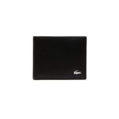 Lacoste portemonnee fg heren zwart, zwart., Eén maat, Minimalistisch Lacoste portemonnee fg heren zwart, zwart., Eén maat, Minimalistisch