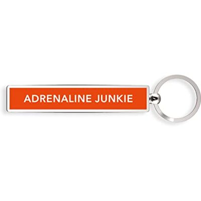 IF Show offs Keys Adrenaline Junkie sleutelhanger, 8 cm, oranje, Oranje IF Show offs Keys Adrenaline Junkie sleutelhanger, 8 cm, oranje, Oranje