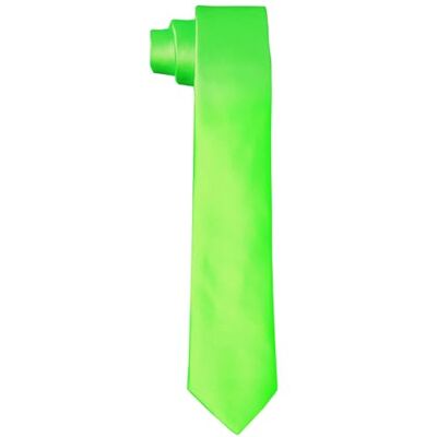 DonDon Handgemaakte stropdassen voor heren, zijdelook, 6 cm, Groene appel Taille unique DonDon Handgemaakte stropdassen voor heren, zijdelook, 6 cm, Groene appel Taille unique