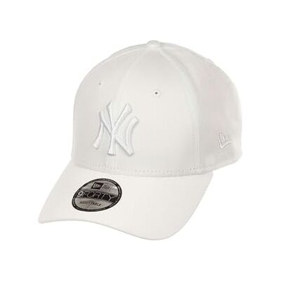 New Era New York Yankees MLB League Essential Ton sur Ton Blanc 9Forty Casquette Ajustable New Era New York Yankees MLB League Essential Ton sur Ton Blanc 9Forty Casquette Ajustable