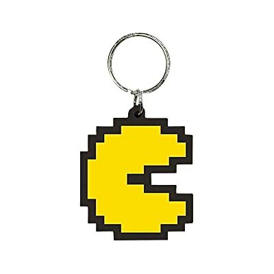 Pyramid Piramid Pac-Man sleutelhanger van rubber, Pixel Portachiavi, meerkleurig, One Size, Classic, Meerkleurig, One Size, klassiek Pyramid Piramid Pac-Man sleutelhanger van rubber, Pixel Portachiavi, meerkleurig, One Size, Classic, Meerkleurig, One Size, klassiek