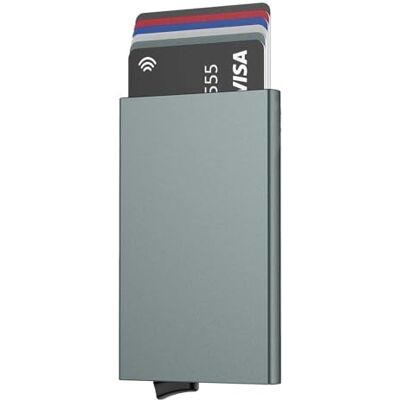 Stock Líder Aluminium kaarten, 5 kleuren RFID metalen kaarthouder, creditcardhouder, aluminium portemonnee, originele cadeaus voor mannen, aluminium kaarthouder portemonnee, Donkergrijs, Modern Stock Líder Aluminium kaarten, 5 kleuren RFID metalen kaarthouder, creditcardhouder, aluminium portemonnee, originele cadeaus voor mannen, aluminium kaarthouder portemonnee, Donkergrijs, Modern