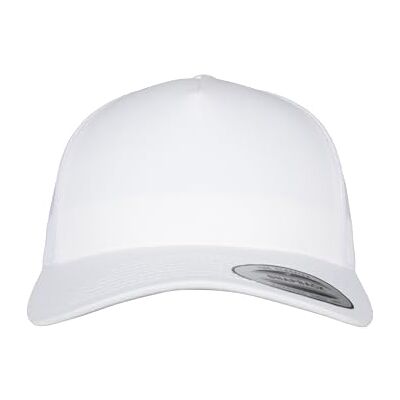 Flexfit 5-Panel Retro Trucker Cap uniseks-volwassene 5-Panel Retro Trucker Cap, Wit, One Size One Size Flexfit 5-Panel Retro Trucker Cap uniseks-volwassene 5-Panel Retro Trucker Cap, Wit, One Size One Size
