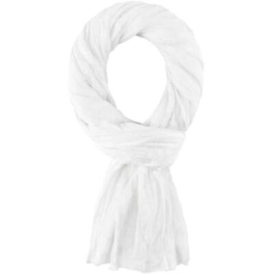ALLEE DU FOULARD Sjaal, 100% katoen, afmetingen 200 x 110 cm, uniseks, meer dan 50 effen kleuren, Wit. 110x200 cm ALLEE DU FOULARD Sjaal, 100% katoen, afmetingen 200 x 110 cm, uniseks, meer dan 50 effen kleuren, Wit. 110x200 cm