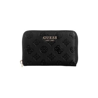 Guess Phoebe Portemonnee met ritssluiting en zwart logo, één maat, zwart logo, één maat, Phoebe portemonnee met ritssluiting, maat M Guess Phoebe Portemonnee met ritssluiting en zwart logo, één maat, zwart logo, één maat, Phoebe portemonnee met ritssluiting, maat M