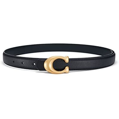 SYMOL Damesriem zwart wit echt leer riem dames 24 mm klassieke retro casual jeans (maat: 65 cm 75 cm, zwart) Taille:65CM-75CM SYMOL Damesriem zwart wit echt leer riem dames 24 mm klassieke retro casual jeans (maat: 65 cm 75 cm, zwart) Taille:65CM-75CM