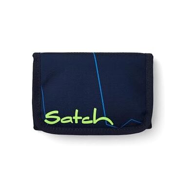 Satch portemonnee voor jongens en meisjes met venster, muntenvak en bankbiljettenvak, blauw tech, donkerblauw, eenheidsmaat, casual Satch portemonnee voor jongens en meisjes met venster, muntenvak en bankbiljettenvak, blauw tech, donkerblauw, eenheidsmaat, casual
