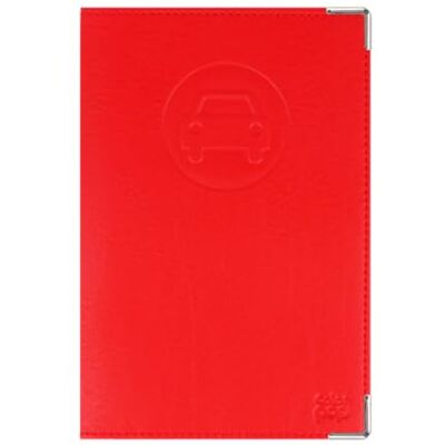Color Pop Papierhouder voor auto, gemaakt in Frankrijk, pvc, Frans papier, grijze kaart, rijbewijs, 15 x 10,2 cm, Rood, Klassiek Color Pop Papierhouder voor auto, gemaakt in Frankrijk, pvc, Frans papier, grijze kaart, rijbewijs, 15 x 10,2 cm, Rood, Klassiek