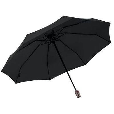 Knirps Pocket paraplu T Duomatic "Black Edition" opvouwbare paraplu stormbestendig automatisch openen winddicht, zwart., T.100 Knirps Pocket paraplu T Duomatic "Black Edition" opvouwbare paraplu stormbestendig automatisch openen winddicht, zwart., T.100