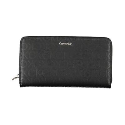 Calvin Portemonnee met volledige ritssluiting met RFID-logo, zwart, zwart. Calvin Portemonnee met volledige ritssluiting met RFID-logo, zwart, zwart.