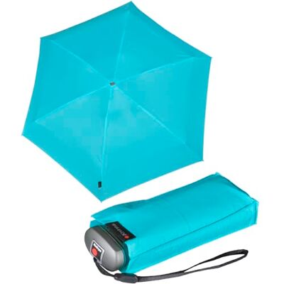 Knirps Reiszakparaplu, Aqua, Compact, draagbaar, aqua Knirps Reiszakparaplu, Aqua, Compact, draagbaar, aqua