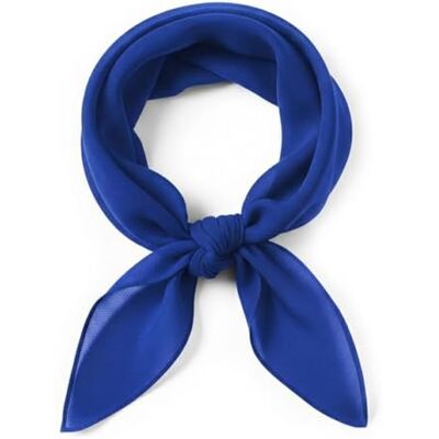 TigerTie Fijne chiffon sjaal voor dames, effen, afmetingen: 58 x 58 cm, Royal Blauw Afmeting sjaaltje: ca. Lengte 58 cm, breedte 58 cm TigerTie Fijne chiffon sjaal voor dames, effen, afmetingen: 58 x 58 cm, Royal Blauw Afmeting sjaaltje: ca. Lengte 58 cm, breedte 58 cm