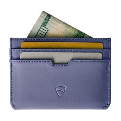 Vaultskin MOORGATE Slanke Kaarthouder Minimalistische Leren Portemonnee met RFID-Bescherming, Kaarthoes voor Bankkaarten voor de Voorzak voor Dames & Heren (Paarsblauw) Vaultskin MOORGATE Slanke Kaarthouder Minimalistische Leren Portemonnee met RFID-Bescherming, Kaarthoes voor Bankkaarten voor de Voorzak voor Dames & Heren (Paarsblauw)