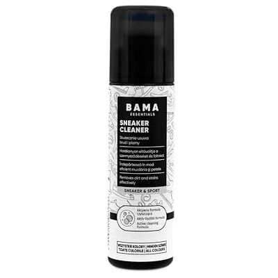 Bama Sneakerreiniger, kleurloos, met geïntegreerde sponsapplicator, reinigt zacht leer, stof en synthetische schoenen, 75 ml 75 ml Bama Sneakerreiniger, kleurloos, met geïntegreerde sponsapplicator, reinigt zacht leer, stof en synthetische schoenen, 75 ml 75 ml