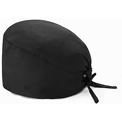 MIYAA 4-delige werkmuts, uniseks, effen, verstelbaar, tulban-cape, haarbedekking, stropdas, rugcape, met hoofdband, voor mannen en vrouwen, veelzijdig inzetbaar, zwart. MIYAA 4-delige werkmuts, uniseks, effen, verstelbaar, tulban-cape, haarbedekking, stropdas, rugcape, met hoofdband, voor mannen en vrouwen, veelzijdig inzetbaar, zwart.