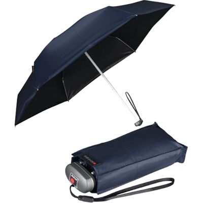 Knirps Reiszakparaplu, Marineblauw zwarte coating UV-bescherming Knirps Reiszakparaplu, Marineblauw zwarte coating UV-bescherming