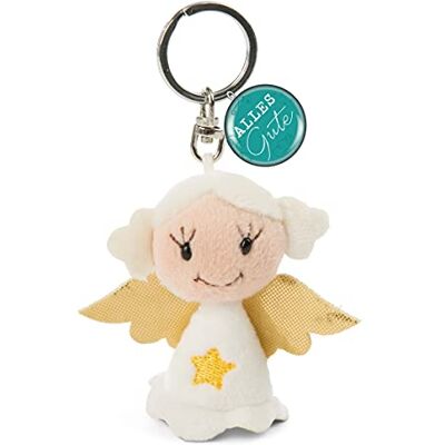 NICI 47527 sleutelhanger ster 7 cm goede geluksbrenger sleutelhanger & sleutelhanger beschermengel hanger wit/goud NICI 47527 sleutelhanger ster 7 cm goede geluksbrenger sleutelhanger & sleutelhanger beschermengel hanger wit/goud