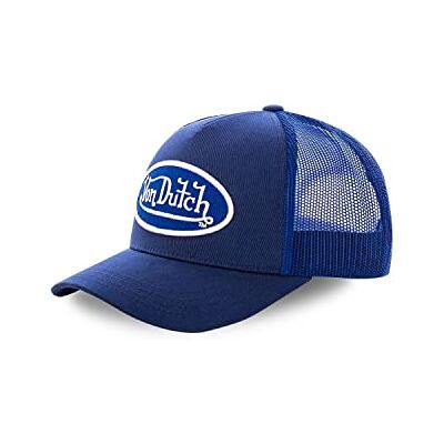 Von Dutch Pet voor dames en heren, truckerkleuren, blauw Eén maat Von Dutch Pet voor dames en heren, truckerkleuren, blauw Eén maat