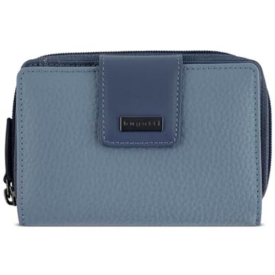 bugatti Sina echt lederen portemonnee voor dames met ritssluiting, S Denim bugatti Sina echt lederen portemonnee voor dames met ritssluiting, S Denim