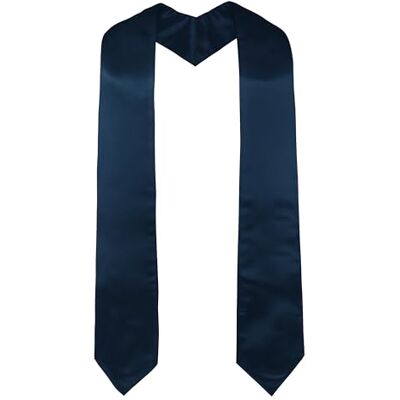 GraduatePro Sjaal voor geestelijken of koor voor school- en kerkceremonie, Marineblauw, Eén maat Eén maat GraduatePro Sjaal voor geestelijken of koor voor school- en kerkceremonie, Marineblauw, Eén maat Eén maat
