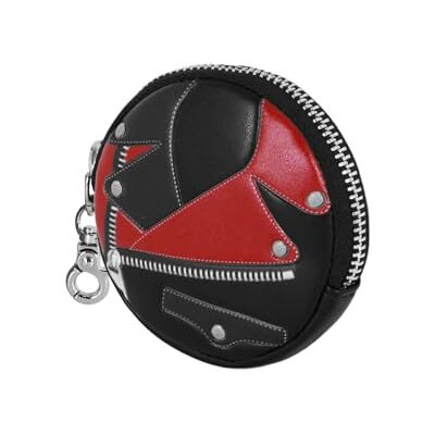 KARACTERMANIA Harley Quinn Jacket-Cookie Portemonnee Zwart 8,7 x 8,7 cm, Zwart, One Size, Cookie Coin Purse Jacket KARACTERMANIA Harley Quinn Jacket-Cookie Portemonnee Zwart 8,7 x 8,7 cm, Zwart, One Size, Cookie Coin Purse Jacket