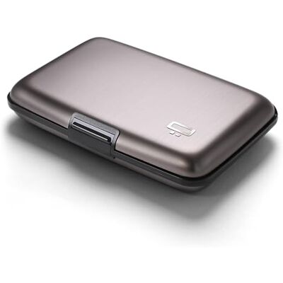 ÖGON -DESIGNS- Ögon Designs Smart Case portemonnee met RFID-bescherming, compact, minimalistisch, voor dames en heren, Titanium, Taille unique ÖGON -DESIGNS- Ögon Designs Smart Case portemonnee met RFID-bescherming, compact, minimalistisch, voor dames en heren, Titanium, Taille unique