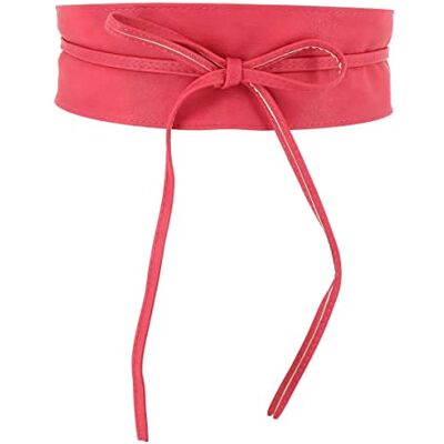 FASHIONGEN Obi riem voor dames, brede Obi-riem, kunstleer van polyurethaan, hoge kwaliteit, MICA, Fuchsia S-M FASHIONGEN Obi riem voor dames, brede Obi-riem, kunstleer van polyurethaan, hoge kwaliteit, MICA, Fuchsia S-M