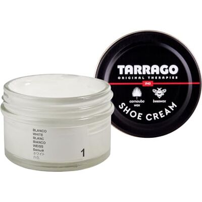 Tarrago Shoe Cream Beschermende crème voor leren schoenen, schoenverzorging, voedt, herstelt en beschermt 50 ml, (01) Wit 50 ml Tarrago Shoe Cream Beschermende crème voor leren schoenen, schoenverzorging, voedt, herstelt en beschermt 50 ml, (01) Wit 50 ml