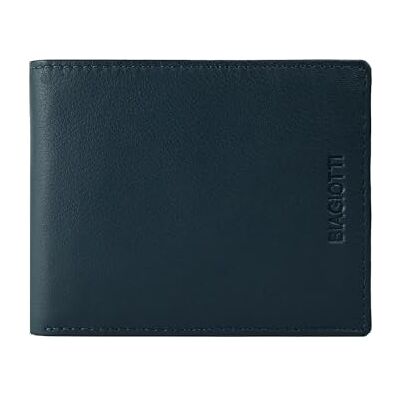Laura Biagiotti BIAGIOTTI herenportemonnee van echt leer met meerkleurige binnenkant en geschenkdoos, Navy Multicolr 04 met portemonnee, Elegant en slank Laura Biagiotti BIAGIOTTI herenportemonnee van echt leer met meerkleurige binnenkant en geschenkdoos, Navy Multicolr 04 met portemonnee, Elegant en slank