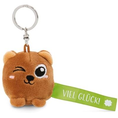 NICI Sleutelhanger beer "Viel Glück" 5 cm bruin trouwe metgezel voor rugzak of tas sleutelhanger voor groot en klein 62039 NICI Sleutelhanger beer "Viel Glück" 5 cm bruin trouwe metgezel voor rugzak of tas sleutelhanger voor groot en klein 62039