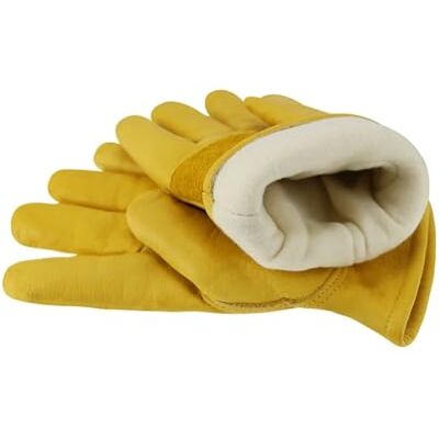 SHBHWS Winterski-handschoenen, leren winterwerkhandschoenen, thermische motorhandschoenen voor koud weer, katoenen voering, werkhandschoenen voor vriezer, winddichte skihandschoenen (voering SHBHWS Winterski-handschoenen, leren winterwerkhandschoenen, thermische motorhandschoenen voor koud weer, katoenen voering, werkhandschoenen voor vriezer, winddichte skihandschoenen (voering