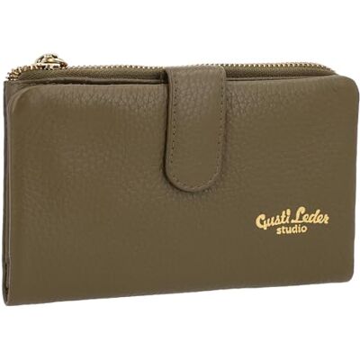 Gusti Leder Gusti Levi Leren Portemonnee Dames Portemonnee Vintage Kaarthouder Extra Vak Groen Leer, Groen, Groen Gusti Leder Gusti Levi Leren Portemonnee Dames Portemonnee Vintage Kaarthouder Extra Vak Groen Leer, Groen, Groen