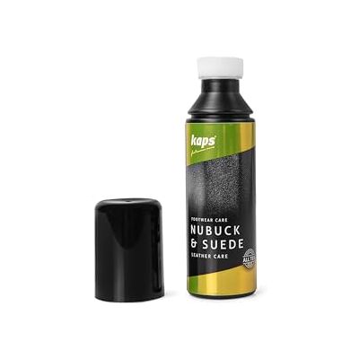 Kaps Nubuck Suede Care Verzorgingsproduct voor nubuck en suède, met aanbrengspons, 7 kleuren., 118 Zwart 75 ml Kaps Nubuck Suede Care Verzorgingsproduct voor nubuck en suède, met aanbrengspons, 7 kleuren., 118 Zwart 75 ml