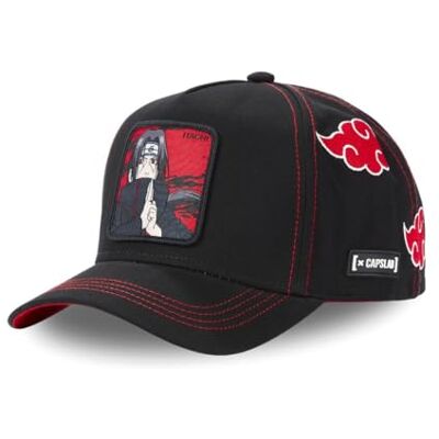 Capslab Itachi Naruto Zwart Verstelbare Cap met Snapback , Cap-Itachi-Black #32901 TU Capslab Itachi Naruto Zwart Verstelbare Cap met Snapback , Cap-Itachi-Black #32901 TU