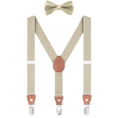 WANYING Kinderen, baby's, jongens, meisjes, bandjes voor 1 tot 8 jaar, 3 clips, Y-vorm, elastisch, regolabile, bretels voor baby's, kaki met vlinderdas, voor kinderen van 1 tot 8 jaar pour enfants 1 à 8 ans WANYING Kinderen, baby's, jongens, meisjes, bandjes voor 1 tot 8 jaar, 3 clips, Y-vorm, elastisch, regolabile, bretels voor baby's, kaki met vlinderdas, voor kinderen van 1 tot 8 jaar pour enfants 1 à 8 ans