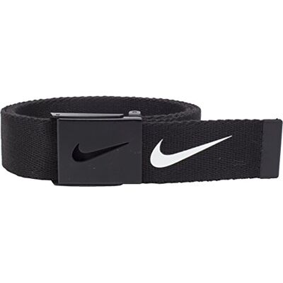 Nike Tech Essential Web riem voor heren, wit, zwart, één maat Eén maat Nike Tech Essential Web riem voor heren, wit, zwart, één maat Eén maat