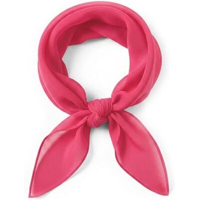 TigerTie Fijne chiffon sjaal voor dames, effen, afmetingen: 58 x 58 cm, Roze Afmeting sjaaltje: ca. Lengte 58 cm, breedte 58 cm TigerTie Fijne chiffon sjaal voor dames, effen, afmetingen: 58 x 58 cm, Roze Afmeting sjaaltje: ca. Lengte 58 cm, breedte 58 cm