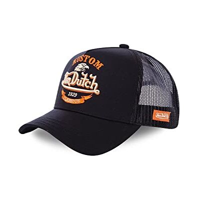 Von Dutch Pet voor dames en heren, Trucker EAGLE, zwart BLK Eén maat Von Dutch Pet voor dames en heren, Trucker EAGLE, zwart BLK Eén maat