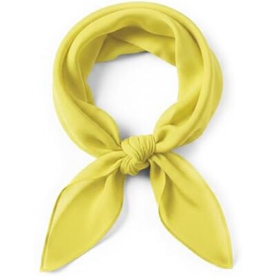 TigerTie Fijne chiffon sjaal voor dames, effen, afmetingen: 58 x 58 cm, Geel. Afmeting sjaaltje: ca. Lengte 58 cm, breedte 58 cm TigerTie Fijne chiffon sjaal voor dames, effen, afmetingen: 58 x 58 cm, Geel. Afmeting sjaaltje: ca. Lengte 58 cm, breedte 58 cm