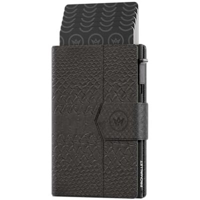 ProWallet Pasjeshouder Plus 8 Pasjes, Briefgeld en Muntgeld Pashouder met Rits RFID Kleine Creditcardhouder Stijlvolle Portemonnee (Snake Zwart) ProWallet Pasjeshouder Plus 8 Pasjes, Briefgeld en Muntgeld Pashouder met Rits RFID Kleine Creditcardhouder Stijlvolle Portemonnee (Snake Zwart)