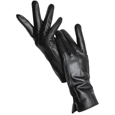 FNBDDX Warme winterhandschoenen voor dames, fluweel, kort, dun, touchscreen, leren rijhandschoenen voor (zwart standaard, 6,5) FNBDDX Warme winterhandschoenen voor dames, fluweel, kort, dun, touchscreen, leren rijhandschoenen voor (zwart standaard, 6,5)