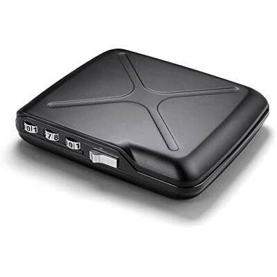 ÖGON -DESIGNS- Aluminium code portemonnee, zak kluis, RFID-bescherming tegen fraude en demagnetiseren, veilige kaarthouder, model Code Wallet ÖGON -DESIGNS- Aluminium code portemonnee, zak kluis, RFID-bescherming tegen fraude en demagnetiseren, veilige kaarthouder, model Code Wallet