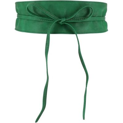 FASHIONGEN Obi riem voor dames, brede Obi-riem, kunstleer van polyurethaan, hoge kwaliteit, MICA, Groen L-XL FASHIONGEN Obi riem voor dames, brede Obi-riem, kunstleer van polyurethaan, hoge kwaliteit, MICA, Groen L-XL