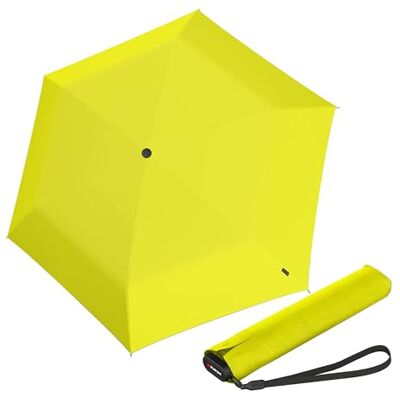 Knirps Ultra US.050 Slim Manual zakparaplu ultralicht en plat, stormvast, winddicht, 21 cm, Geel., informeel Knirps Ultra US.050 Slim Manual zakparaplu ultralicht en plat, stormvast, winddicht, 21 cm, Geel., informeel