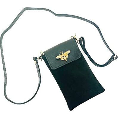 BE MY BAG Telefoonarmband, portemonnee, 100% Made in Italy, echt leer, verstelbare riem, ritssluiting, ideaal voor dagelijks gebruik, geweldig cadeau-idee, Vuur rood, Modern BE MY BAG Telefoonarmband, portemonnee, 100% Made in Italy, echt leer, verstelbare riem, ritssluiting, ideaal voor dagelijks gebruik, geweldig cadeau-idee, Vuur rood, Modern