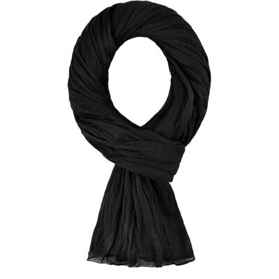 ALLEE DU FOULARD Sjaal, 100% katoen, afmetingen 200 x 110 cm, uniseks, meer dan 50 effen kleuren, zwart. 110 x 200 cm ALLEE DU FOULARD Sjaal, 100% katoen, afmetingen 200 x 110 cm, uniseks, meer dan 50 effen kleuren, zwart. 110 x 200 cm