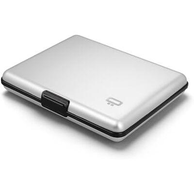 ÖGON -DESIGNS- Aluminium portemonnee, grote capaciteit, RFID-bescherming tegen fraude en demagnetisering, model Smart Case BIG STOCKHOLM (Aluminium Silver) ÖGON -DESIGNS- Aluminium portemonnee, grote capaciteit, RFID-bescherming tegen fraude en demagnetisering, model Smart Case BIG STOCKHOLM (Aluminium Silver)